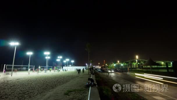 迪拜著名的朱美拉海滩公园视频