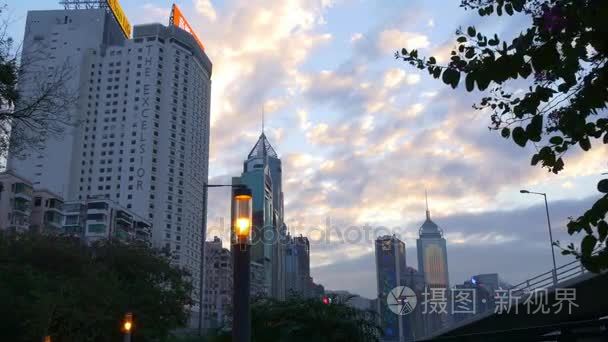 香港摩天大楼全景