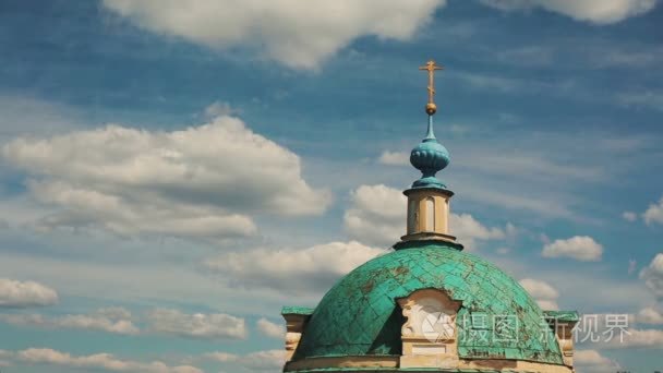 宏伟的东正教教堂延时视频