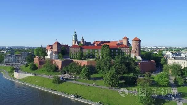 瓦维尔城堡，展露无遗，克拉科夫，波兰维斯杜拉河