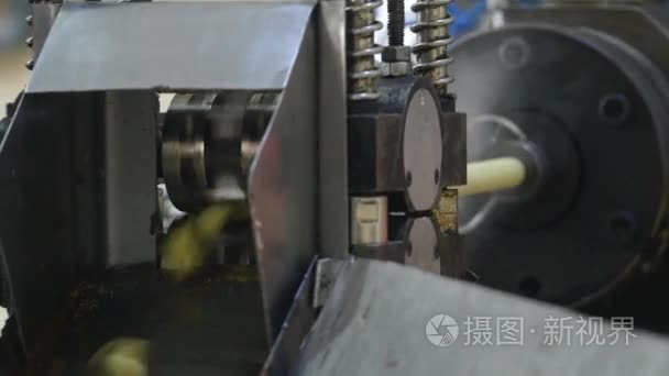 工厂生产甜玉米小吃视频