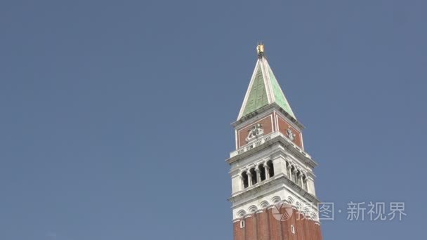 在威尼斯钟楼圣马可视频