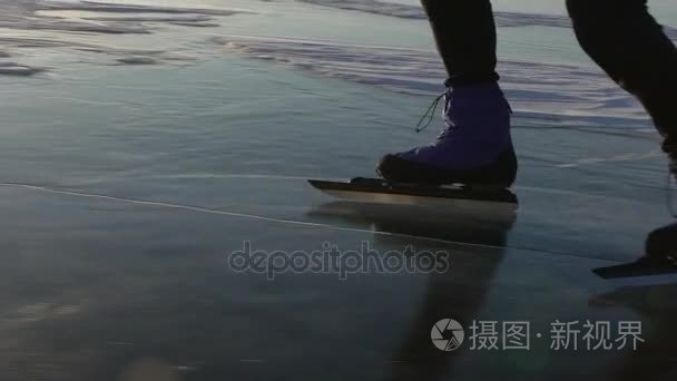 运动员训练在贝加尔湖视频