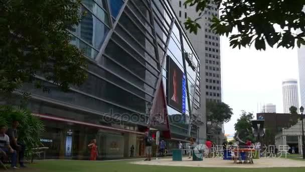 现代新加坡的城市景观观视频