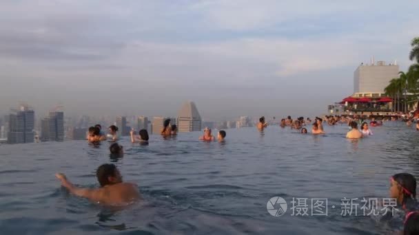 著名的滨海湾金沙酒店视频