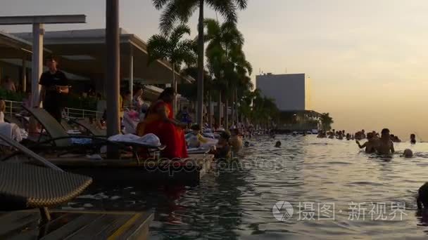 著名的滨海湾金沙酒店视频