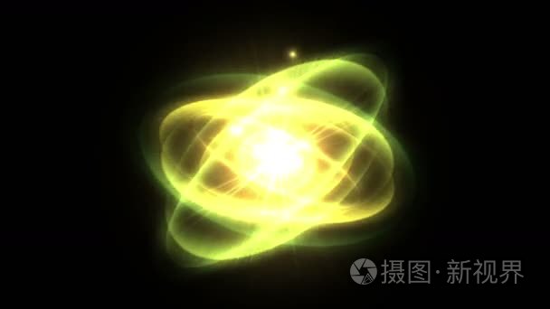 4 k 科技科学能量辐射射线涟漪恒星爆炸，粒子烟花