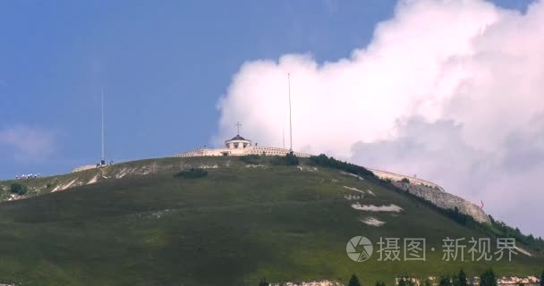 意大利纪念公墓和奥地利士兵蒙特格拉巴酒在意大利视频