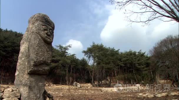 佛教寺庙在森林里视频