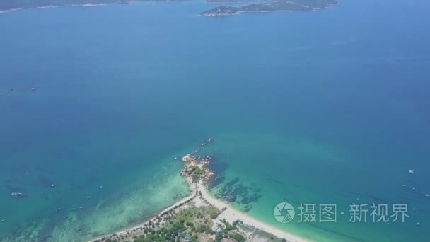 灰霾天气海洋中的岛屿半岛提示视频