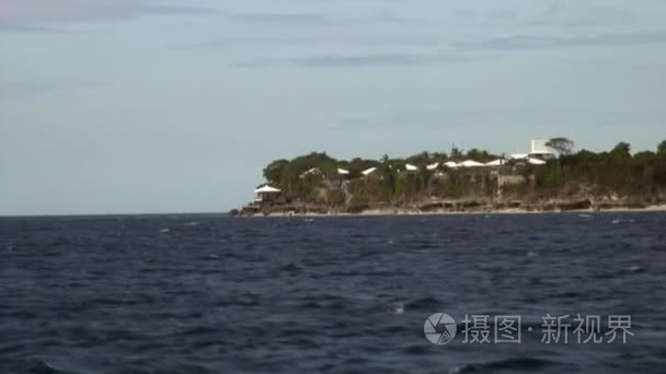 在菲律宾的绿色太平洋海岸视频