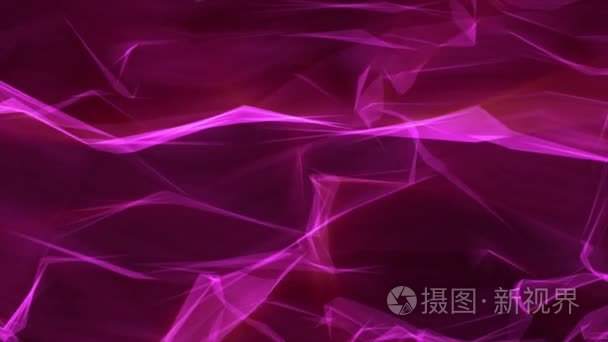 数字 poligon 烟雾云抽象背景粉红色新动态技术议案的多彩录像视频