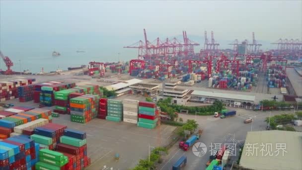 深圳著名集装箱码头视频