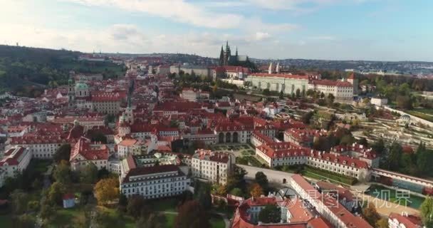 地区老城  布拉格城堡和伏尔塔瓦河河  捷克共和国  布拉格