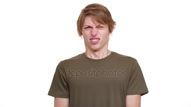 白种人的肖像, 脸上的可怕表情捏鼻子由于难闻的气味