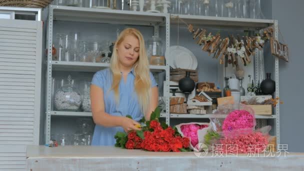 工作室花卉专业花店视频