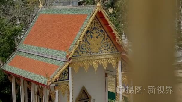美丽的泰国佛教寺庙视频