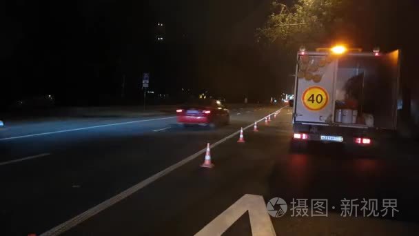 道路警示灯视频