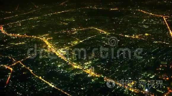 大城市夜景的夜景视频