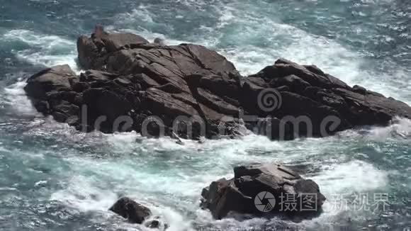 沿海岩石岛视频