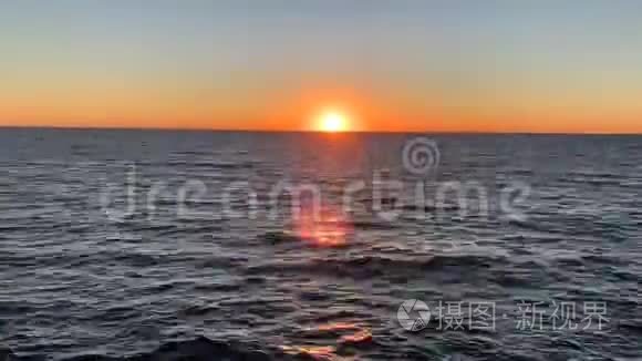 圣莫尼卡海滩日落视频
