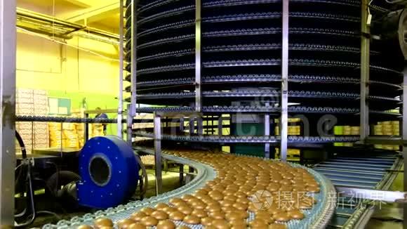 烘焙食品厂饼干及蛋糕生产线大型自动化圆形输送机