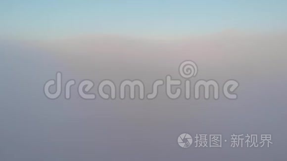 从空中俯瞰雾气视频