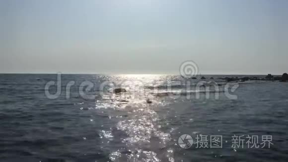 夏季主题海洋海岸背景片段视频