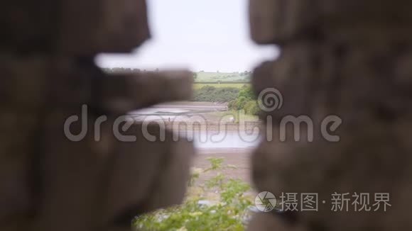 德比郡城堡墙石遗址视频