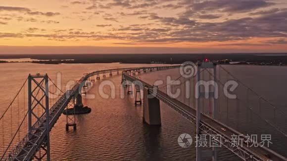 长崎湾大桥的镜头视频