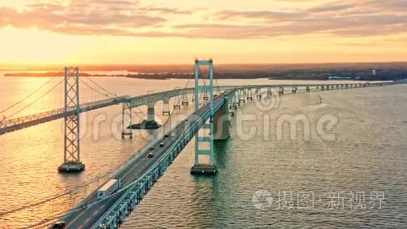 长崎湾大桥的镜头视频
