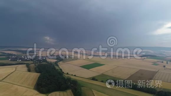 德国景观和即将来临的暴雨视频