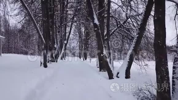 爱尔兰共和军博物馆的冬季景观视频