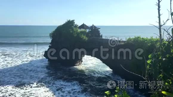 印尼巴厘岛海洋寺Pura TanahLot，4k录像