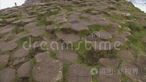 岩石图案的海岸线