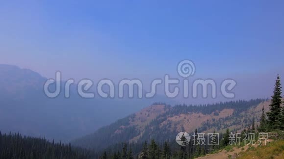 奥林匹克山脉山顶的山顶视频