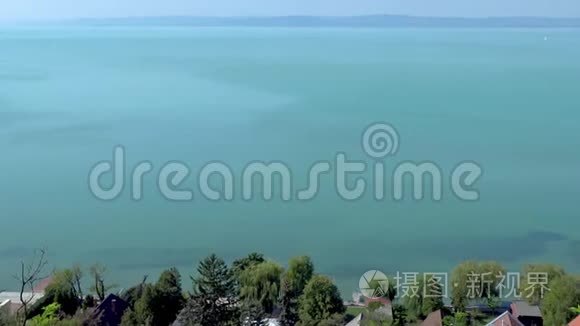 匈牙利巴拉顿湖的美丽全景视频