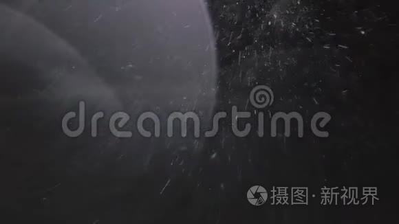 降下真正的雪花，大雪，暴风雪天气，拍摄于黑色背景，哑光，广角，无缝