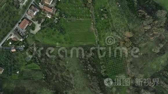 意大利托斯卡纳的高空俯视风景视频