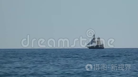 海上的海盗船视频