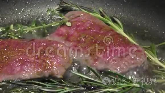 煎肉牛肉视频