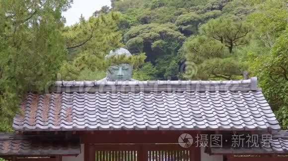 镰仓大佛著名寺庙入口视频