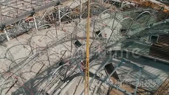 伏尔加格勒足球场金属建筑视频