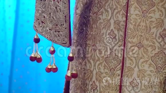 印度婚礼的道具和配件视频