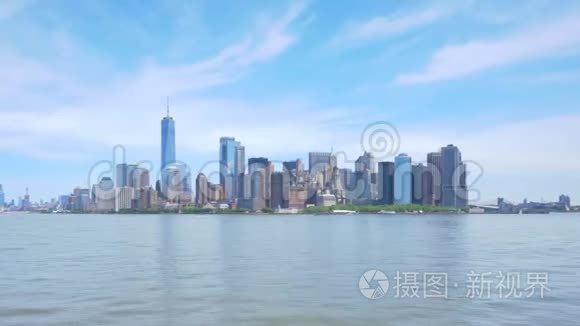 曼哈顿下城天际线超移视频视频