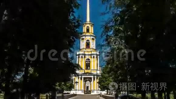 琉森克里姆林宫的钟楼视频