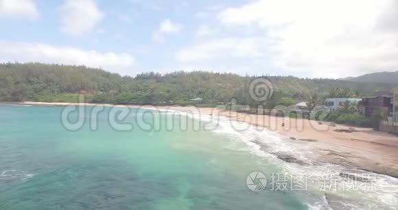 夏威夷海滩海岸线视频