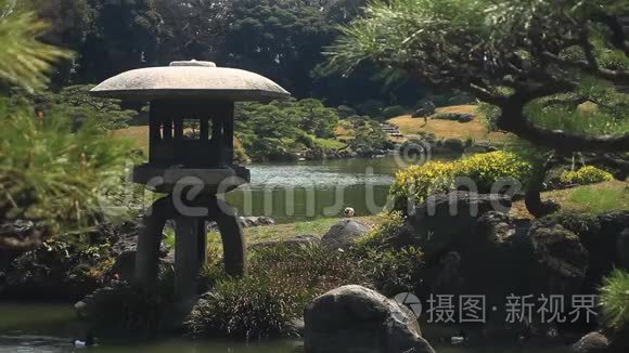 日本东京清源公园花园视频