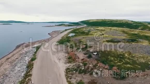 空中顶景库尔斯基半岛视频