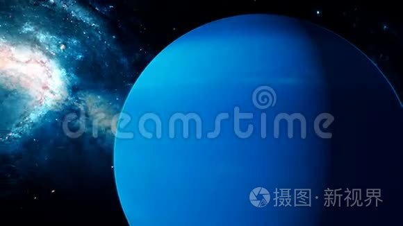 来自深空的真实美丽星球海王星视频